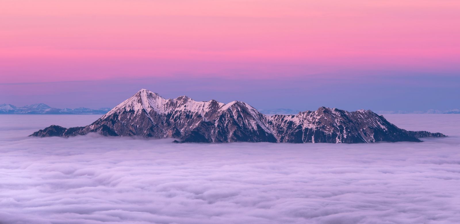 Felswand in den Alpen